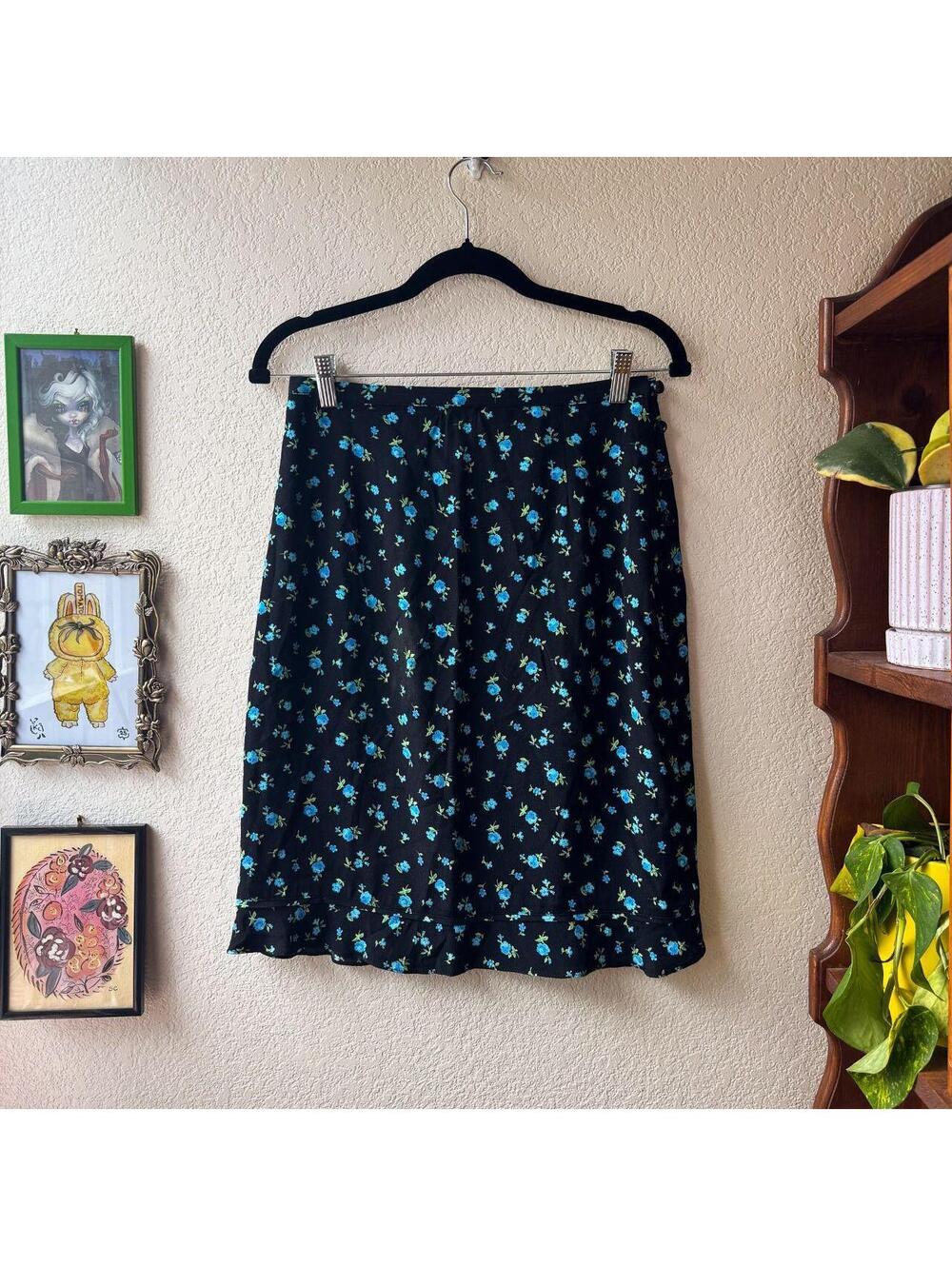 Vintage Mixit Y2K Whimsygoth Fairy Cottage Midi Skirt
